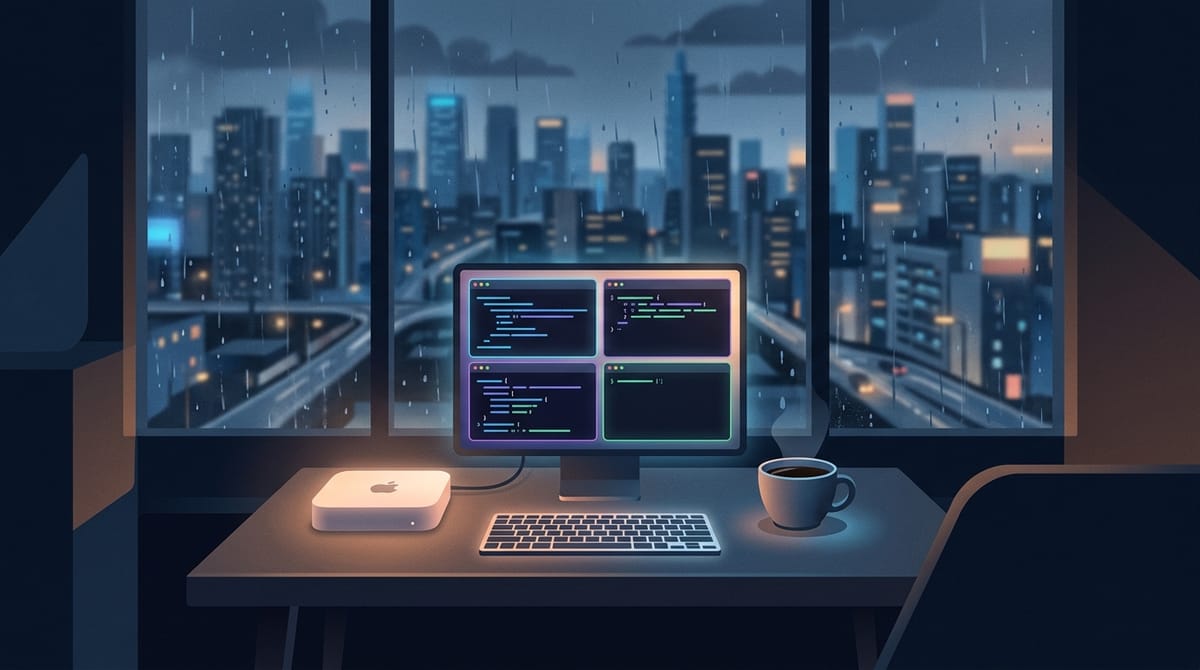 四個 SSH 連線與一場未停的雨