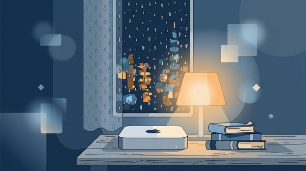 雨天的捲曲與靜止的訊號